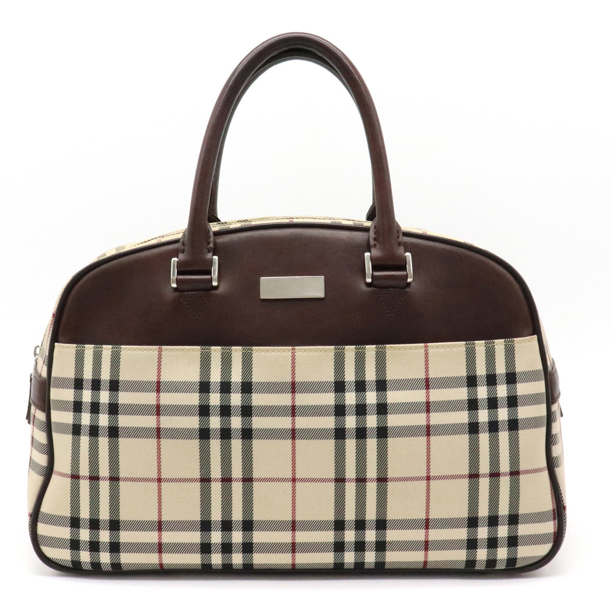 BURBERRY バーバリー ノバチェック チャック柄 ハンドバッグ ミニ