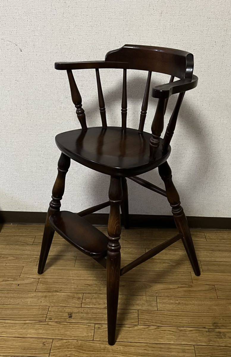 飛騨の家具 ベビーチェア 子供イス ハイチェア キツツキ 飛騨産業