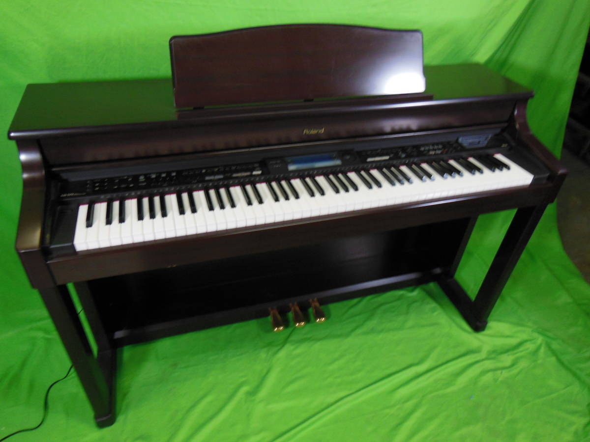 yw221126-006Z Roland KR-575 電子ピアノ 88鍵 椅子付き 動作品 中古品 