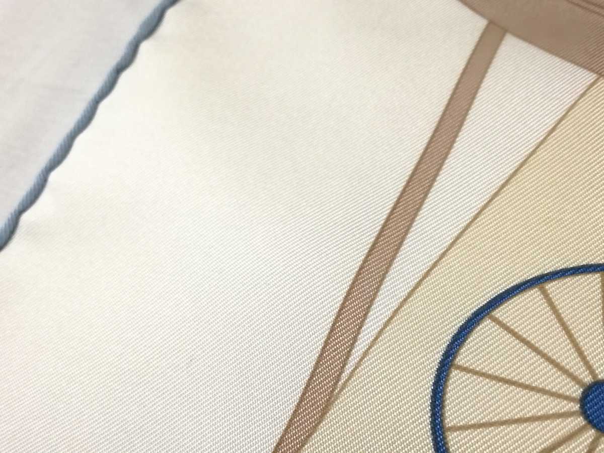 美品 HERMES エルメス スカーフ PARIS qui ROULE 馬車 シルク 大判 馬 