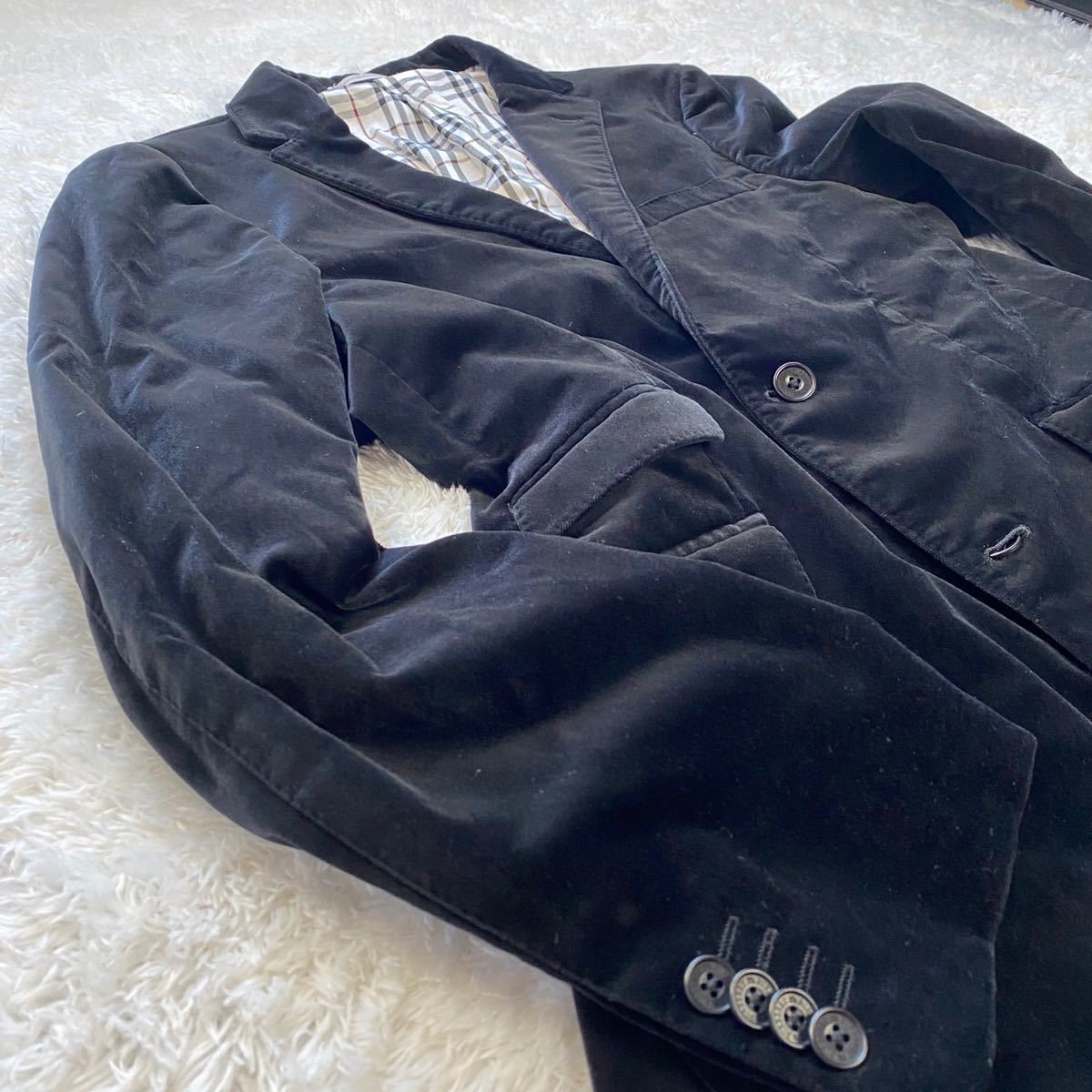 極美希少LLサイズ バーバリーブラックレーベル ステンカラーコート