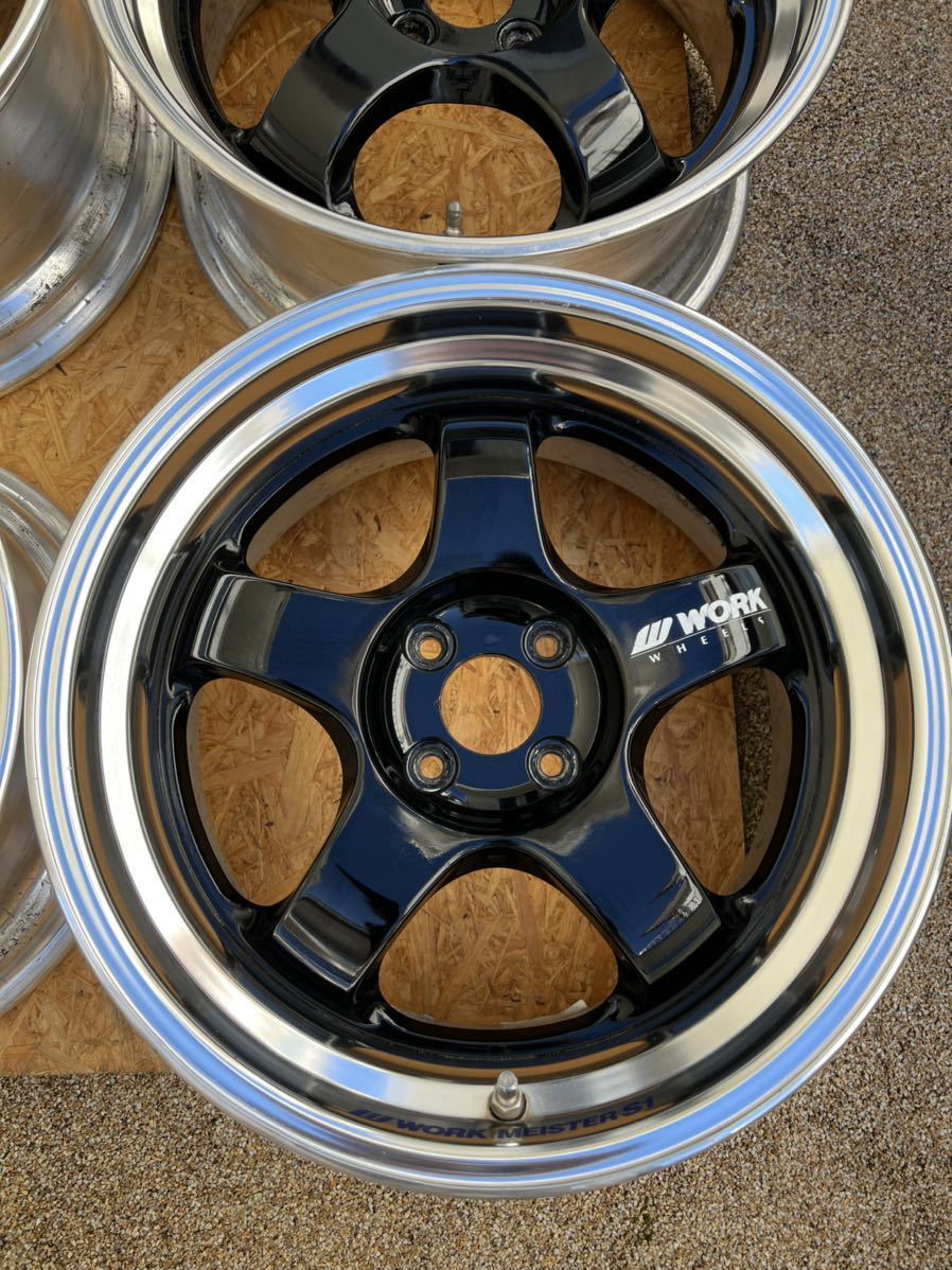 WORK MEISTER S1 17インチ 8.0J 100 4h 旧モデル レア 希少 深リム