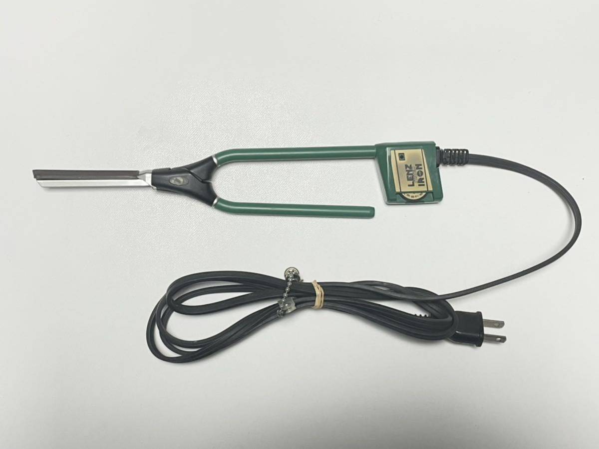 美品 LENZ α-8Gレンツアイロン5角 8ミリ 理容アイロン新品ラバー付き