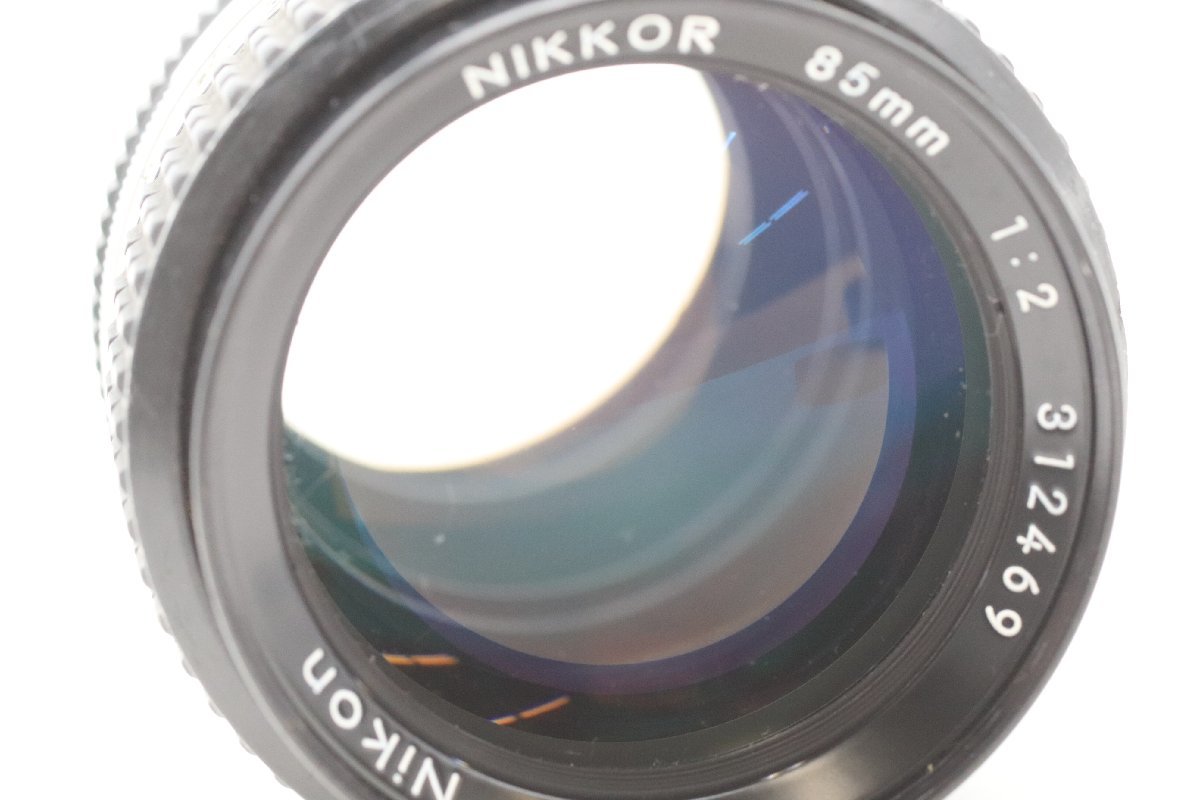 NIKON ニコン NIKKOR 85mm F2 単焦点 カメラレンズ 一眼レフ MF 41439