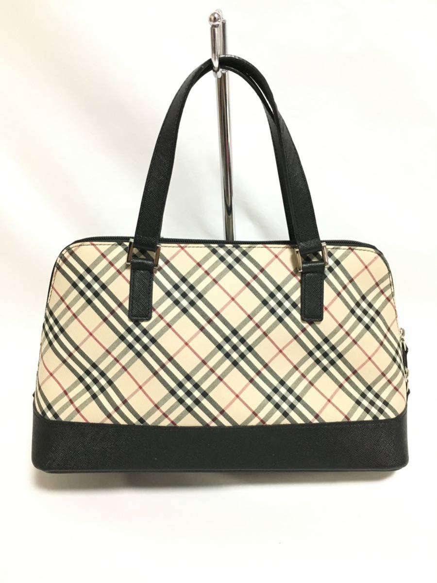 美品】 バーバリー チェック ハンドバッグ ショルダーバッグ BURBERRY