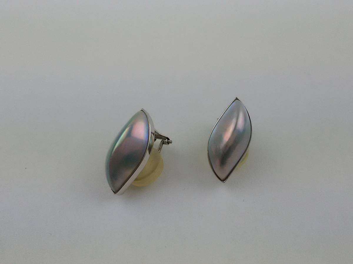 H/マベパール イヤリング K18WG アクセサリー 1130-2