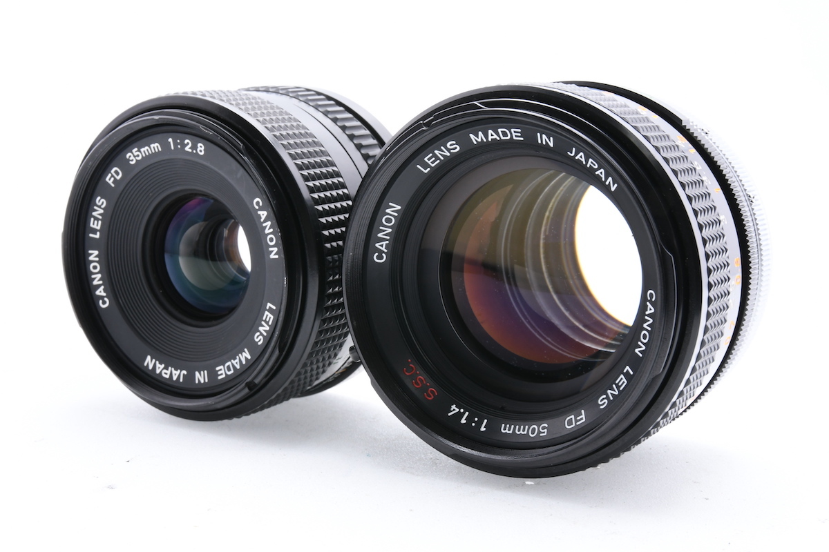CANON F-1 後期 + NEW FD 35mm F2.8 + FD 50mm F1.4 S.S.C. キヤノン 