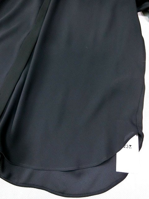 &frasl; 23区 洗えるバックサテンアムンゼン ブラウス バックサテンアムンゼン フロントタックブラウス ブザムディテール リボン付き セール 0 スキッパー フリルデザインシャツ タイプリント VERY掲載バックサテンアムンゼン L S