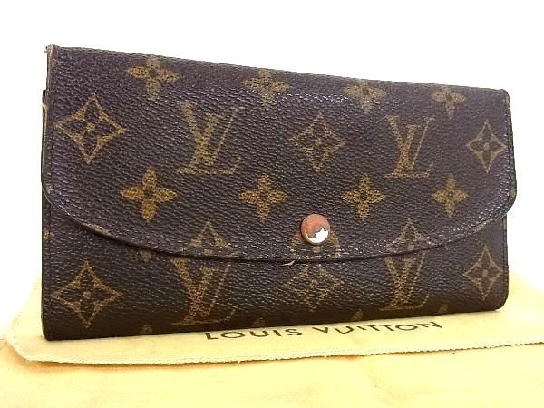 安い，最新作 1円 LOUIS VUITTON ルイヴィトン M60696 モノグラム ポルトフォイユ エミリー 二つ折り 長財布 ウォレット ブラウン系 BB3636キM(モノグラムライン)｜売買されたオークション情報、yahooの商品情報を 服飾小物