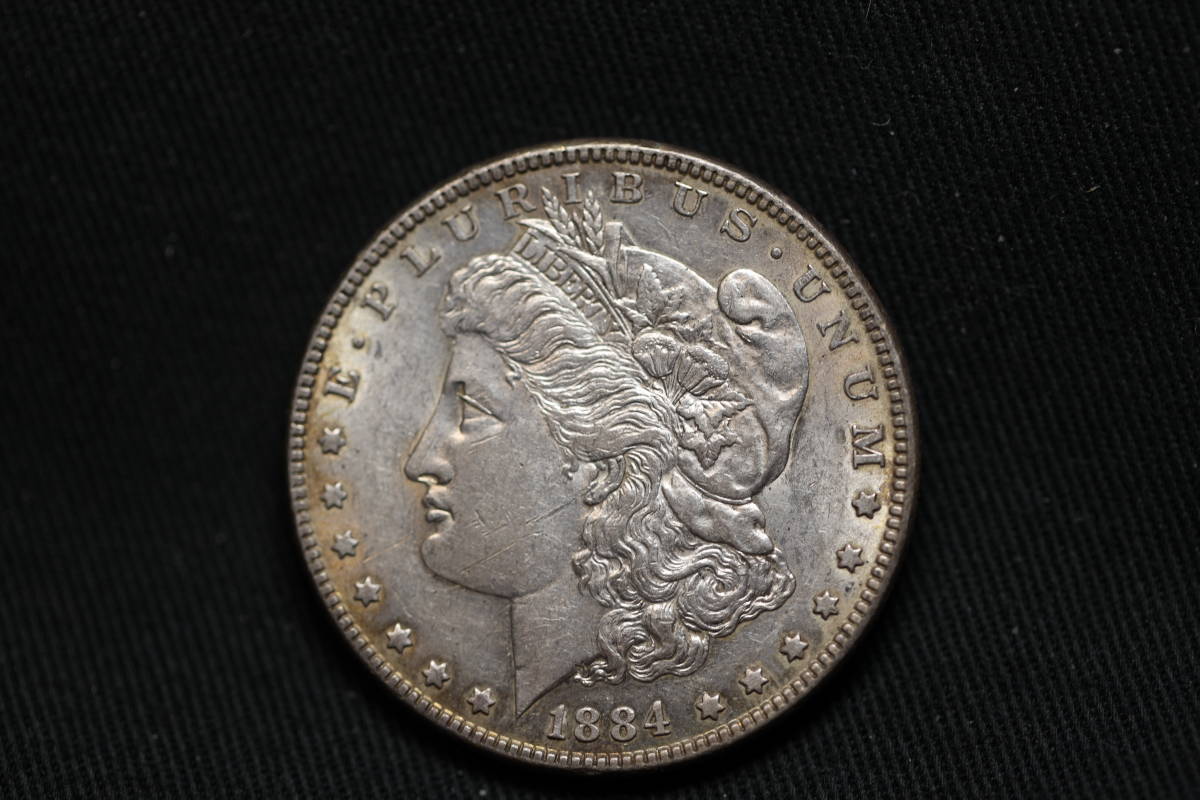 B3057）古銭 1884年 モルガンダラー アメリカ1ドル銀貨 イーグル