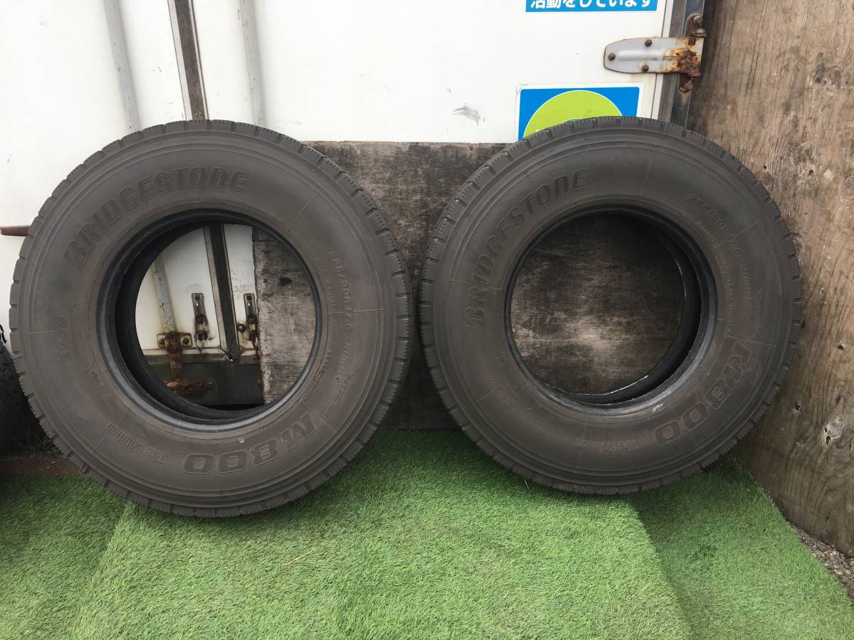 即決〇 BRIDGESTONE M800 225/90R17.5 2019年製 2本セット 127/125L 