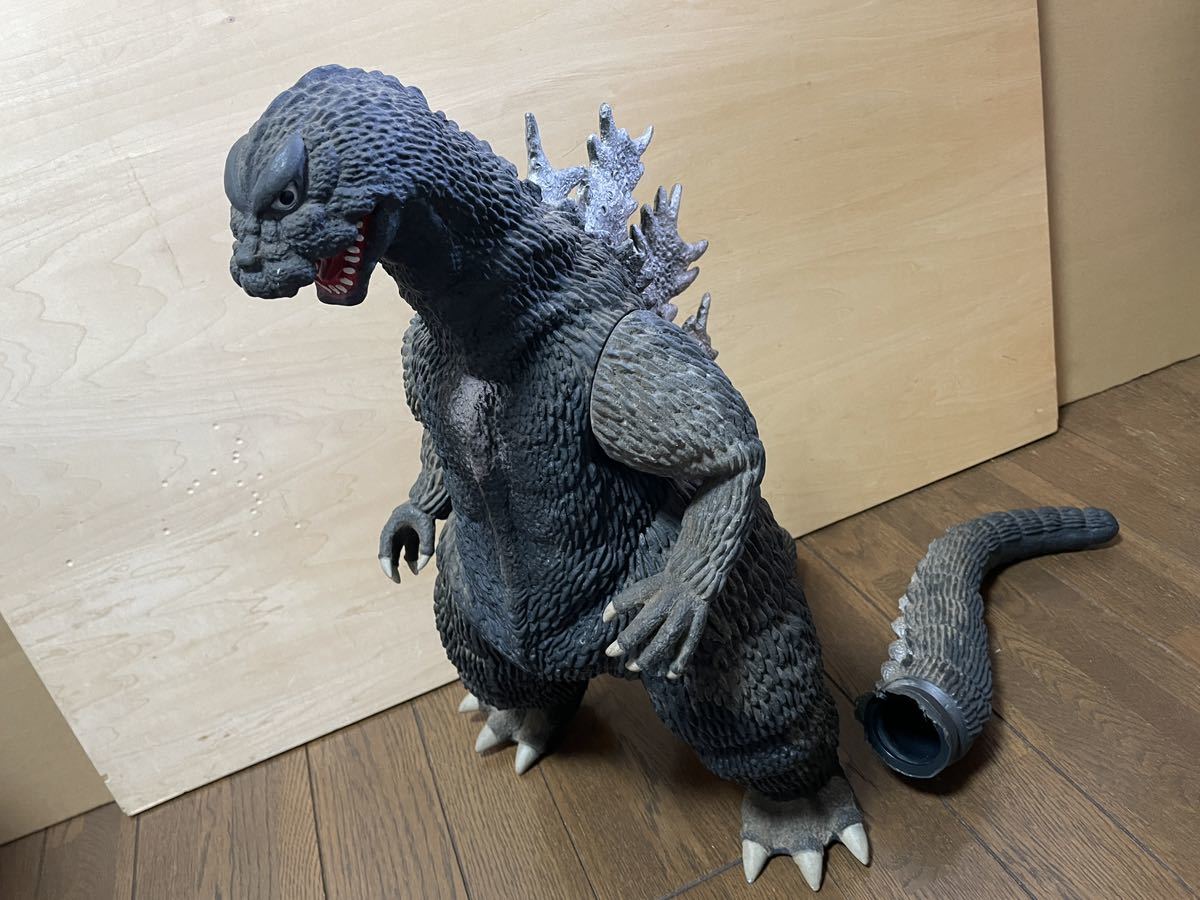 ジャンク ゴジラ ソフビ フィギュア 指人形 消しゴム ポピー バンダイ  