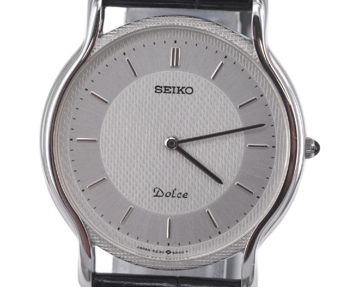488-0818 SEIKO セイコー DOLCE ドルチェ クォーツ 腕時計 レザー 