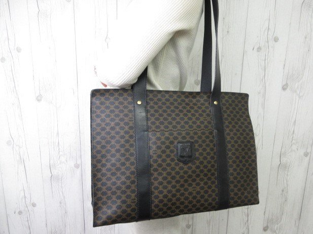 極美品 CELINE セリーヌ ヴィンテージ マカダム柄 トートバッグ