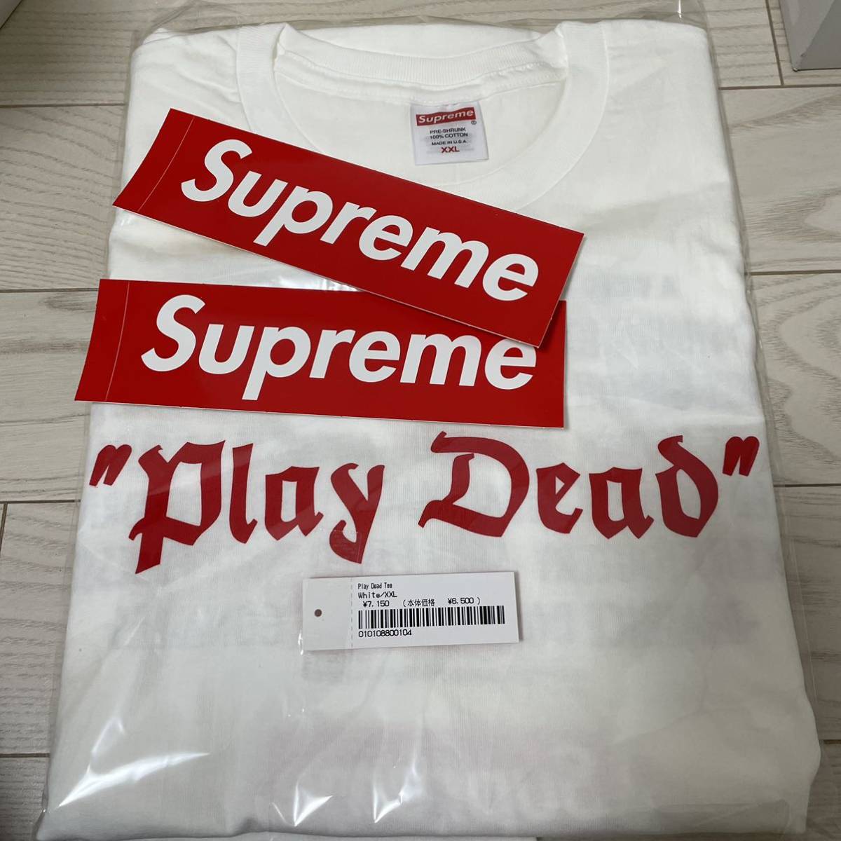 Size Supreme Play Dead Tee xl Supreme Play Dead Tee 