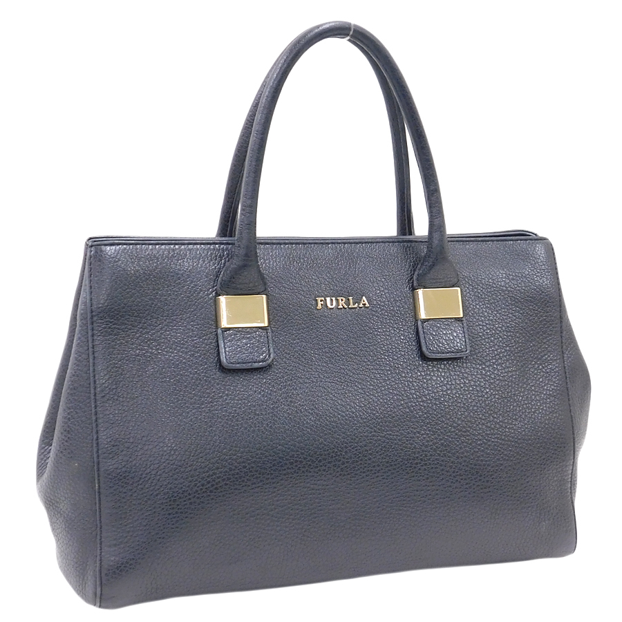 FURLA フルラ 2way ハンドバッグ リンダ グレー ショルダー 保護袋 