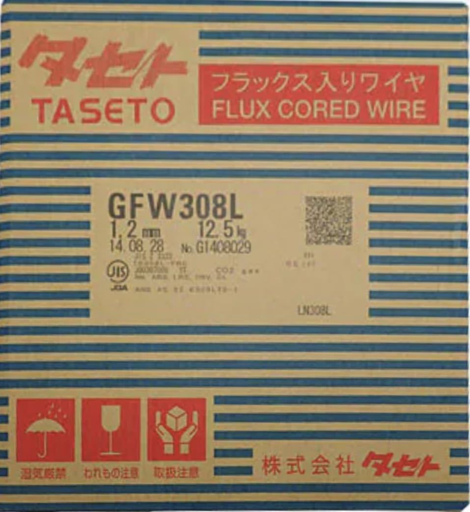 タセト 1.2mm | 12.5kg GFW308LAP GFW308L 中古 ステンレスワイヤー 