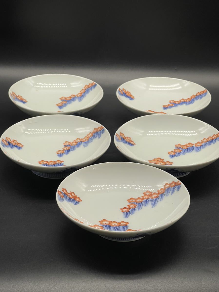 古伊万里 | iichi 5客 染錦 日々の暮らしを D75 明治時代 鶉