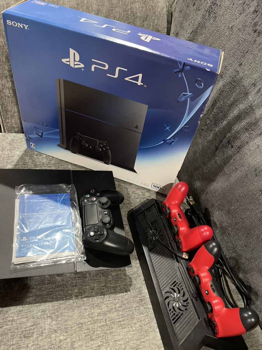 sony PlayStation4 別売コントローラー 箱 台座 ゲームソフト付き ps4