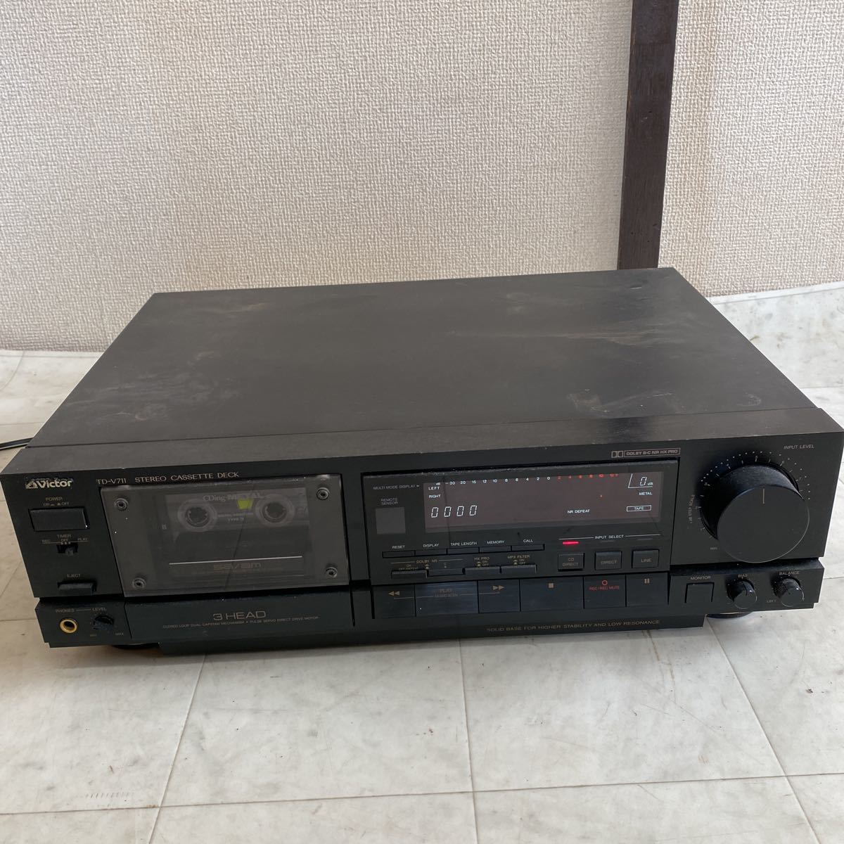 現状品 Victor カセットデッキ TD-V711 Victor ビクター TD-V711 カセットデッキ 【公式通販】
