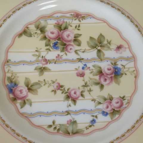 ノリタケNoritake ケーキ皿セット ローズパティオ 大1(径27cm) 小5