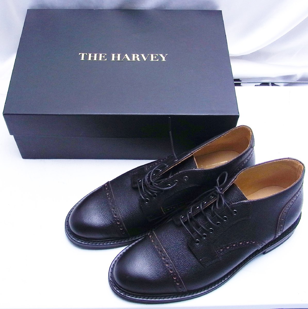 THE HARVEY ザ ハーヴィー☆レザーシューズ ビジネス vibram ブラック サイズ：おそらく25.5～26.5cm☆K1206153