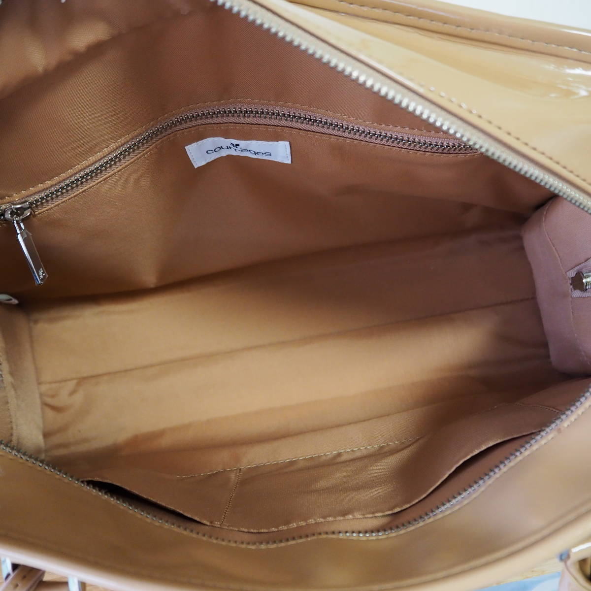 ◇未使用品*Courreges/クレージュ*エナメル*トートバッグ*トート 