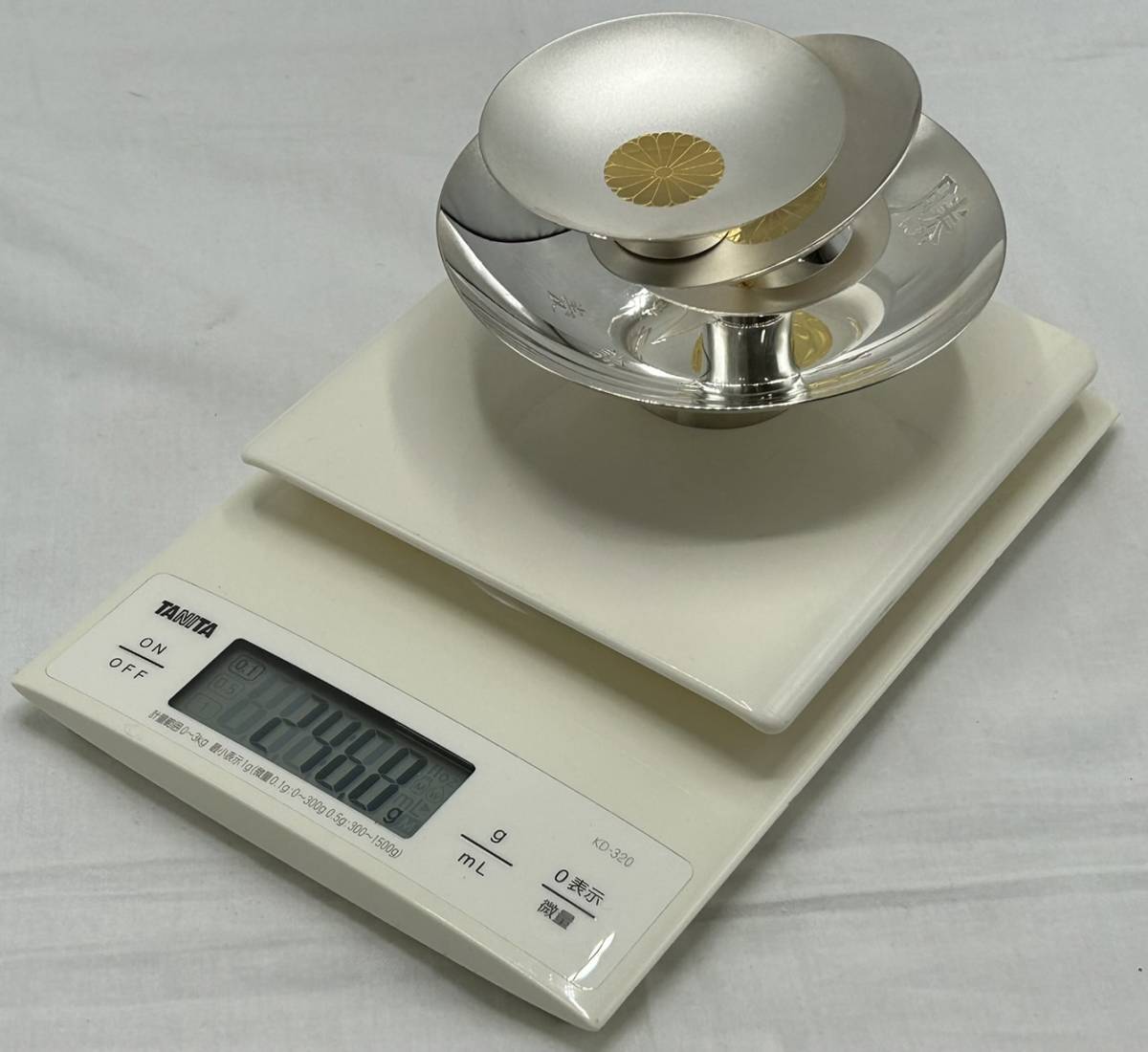 純銀 銀杯 盃 4点 総重量約245.9g 記念杯 GINZA TANAKA ホシエス 田中