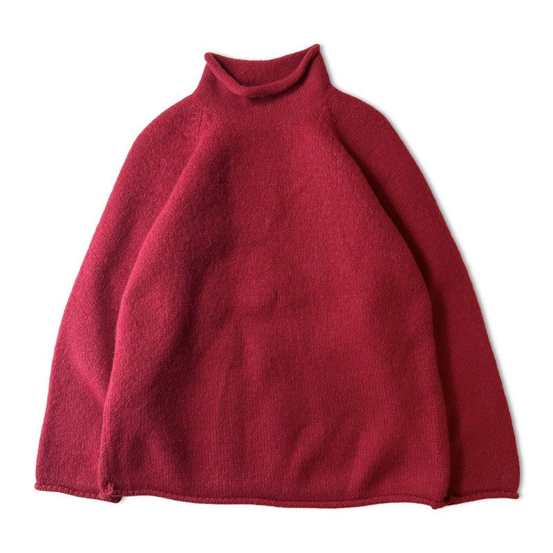 名作 90s J.CREW ロールネック 長袖 ウール ニット セーター XL / J