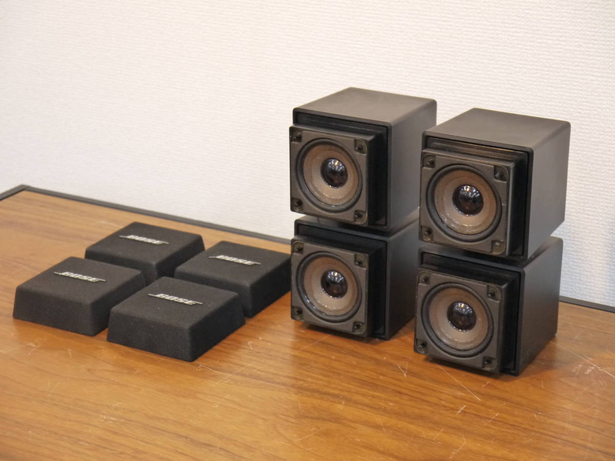 BOSE 501X ボーズ キューブスピーカー 4台セット スタンド付 音出しOK BOSE/ボーズ キューブスピーカー 501X 連番ペア 5.7cmコーン