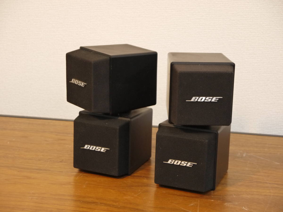 BOSE 501X ボーズ キューブスピーカー 4台セット スタンド付 音出しOK BOSE/ボーズ キューブスピーカー 501X 連番ペア 5.7cmコーン