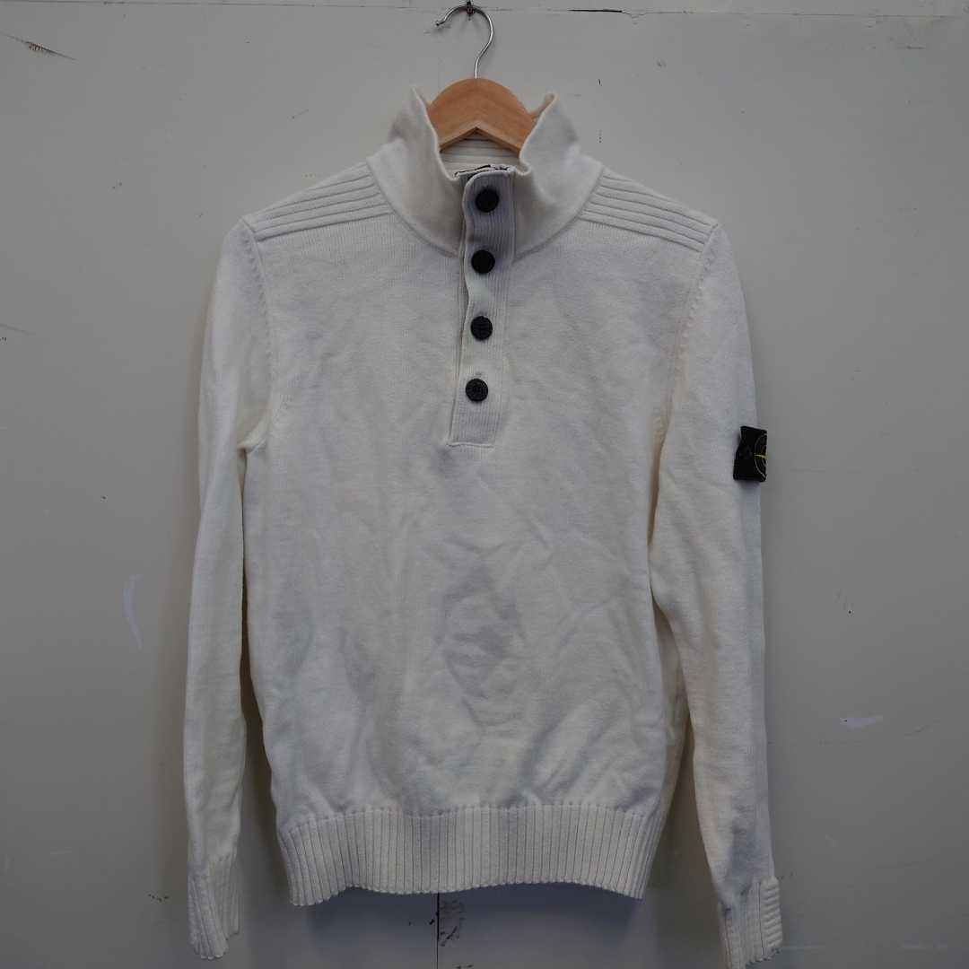 STONEISLANDストーンアイランド　ニット　ホワイト　Lサイズ　中古