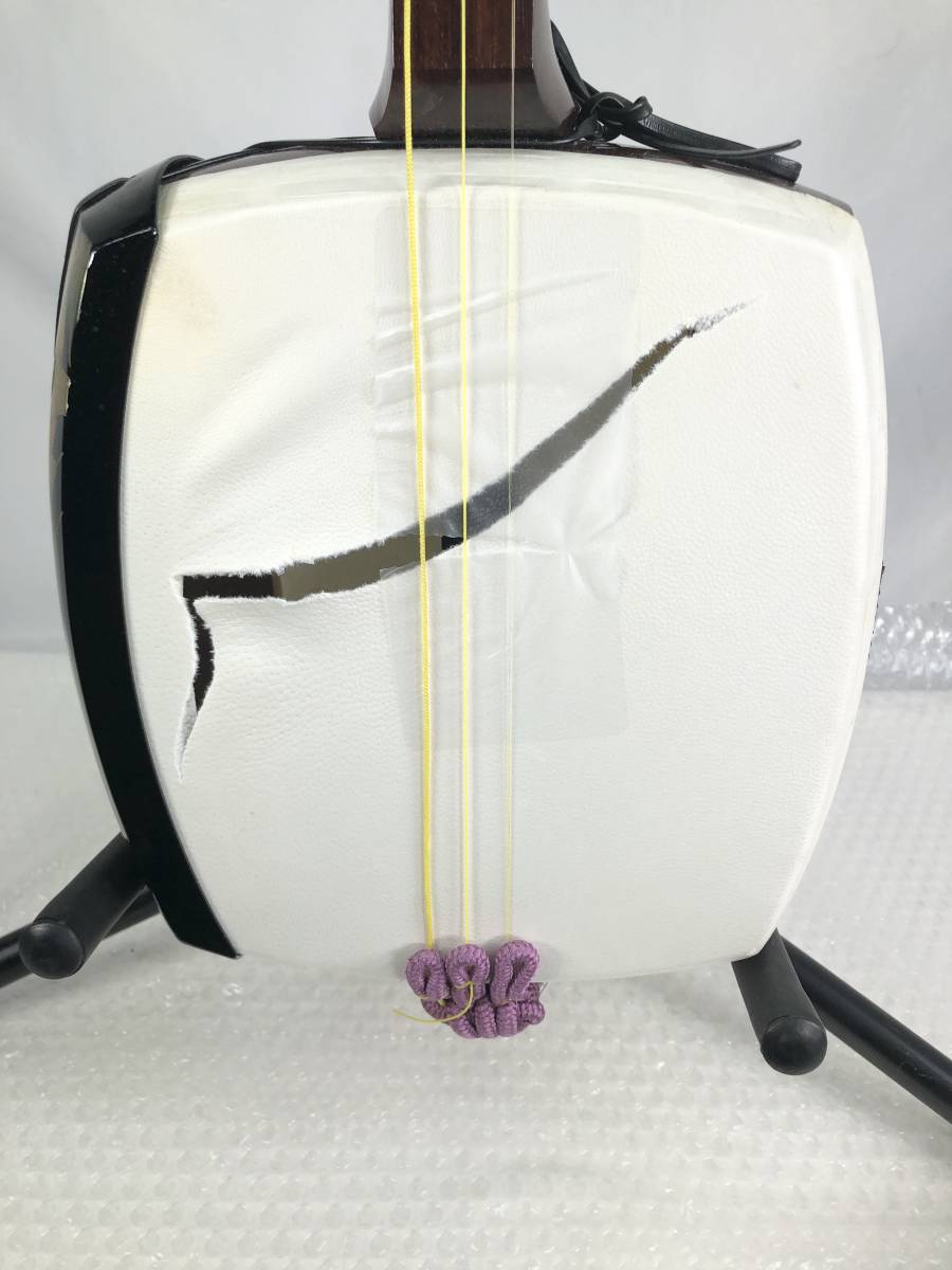 フルメンテ済 津軽三味線 中古 紅木 トチあり ケース付 津33