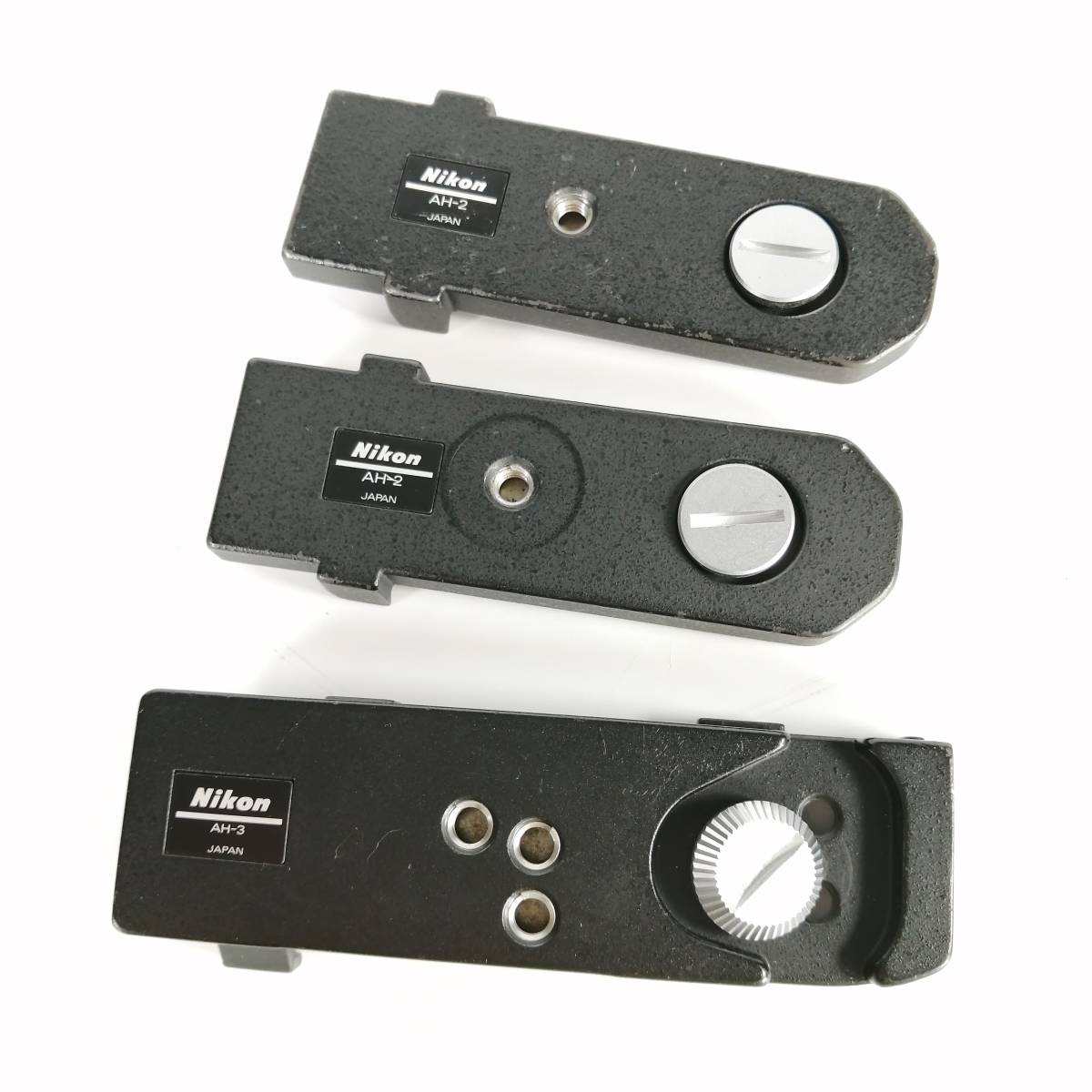 まとめ Nikon プレート AH-2 AH-3 3点 セット 三脚 アダプター カメラ アクセサリー MD-4 F3 ニコン