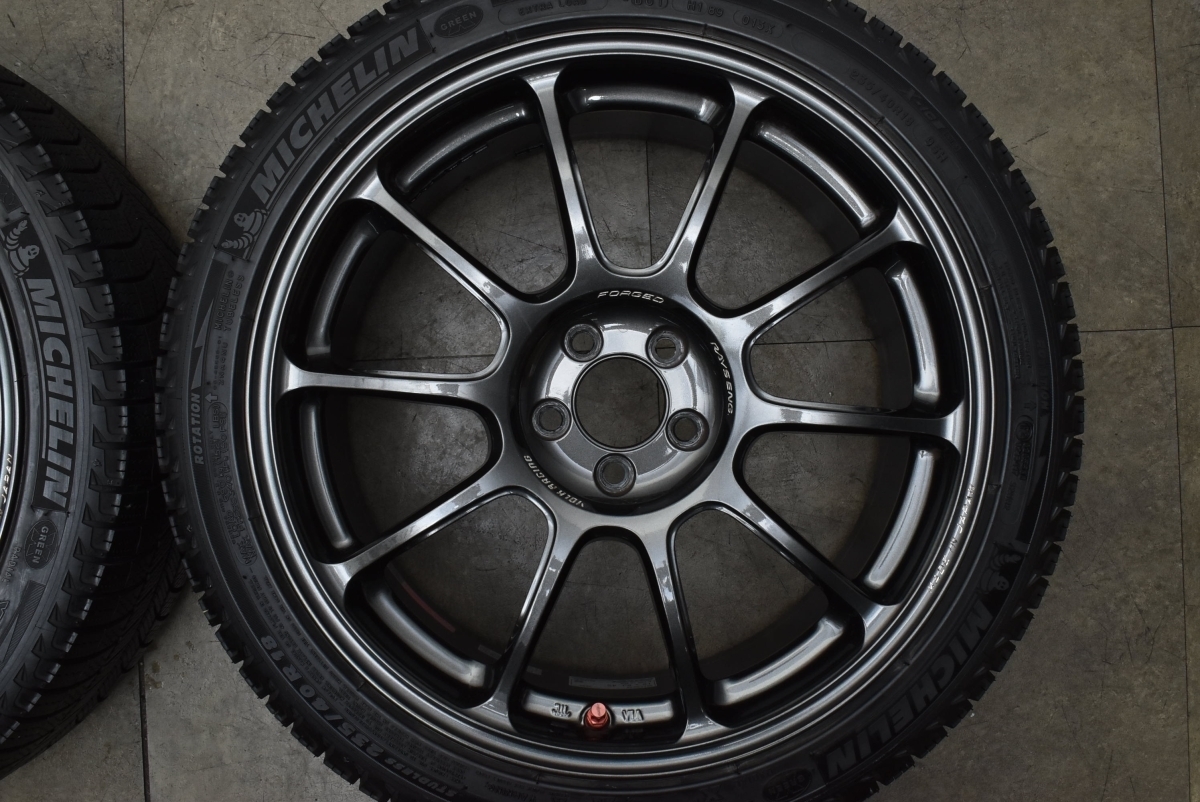 鍛造 美品】RAYS レイズ ボルクレーシング ZE40 18in 8J +45 PCD100 