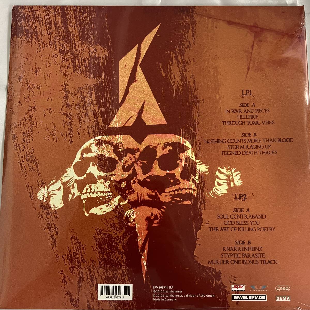 ☆稀少品☆ 【12inch LP】 SODOM / IN WAR AND PIECES 限定 赤盤 正規