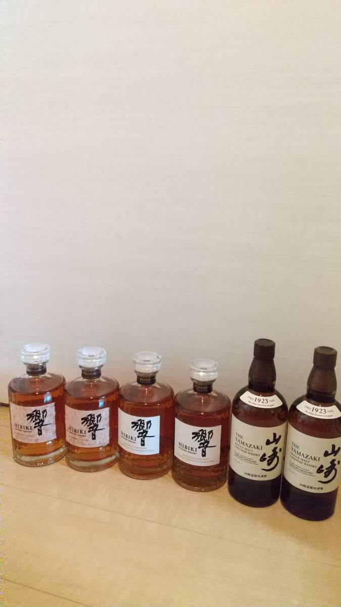 SUNTORY ウイスキー whisky 山崎 NV x2本、響 japanese harmony x2本