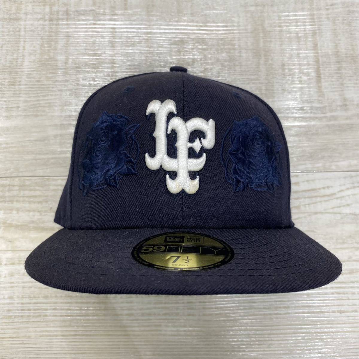 限定 NewEra ニューエラ x LAFAYETTE ラファイエット State Flower LF Logo New Era 59Fifty LF ロゴ 薔薇 刺繍 キャップ 帽子 size 7 1/2