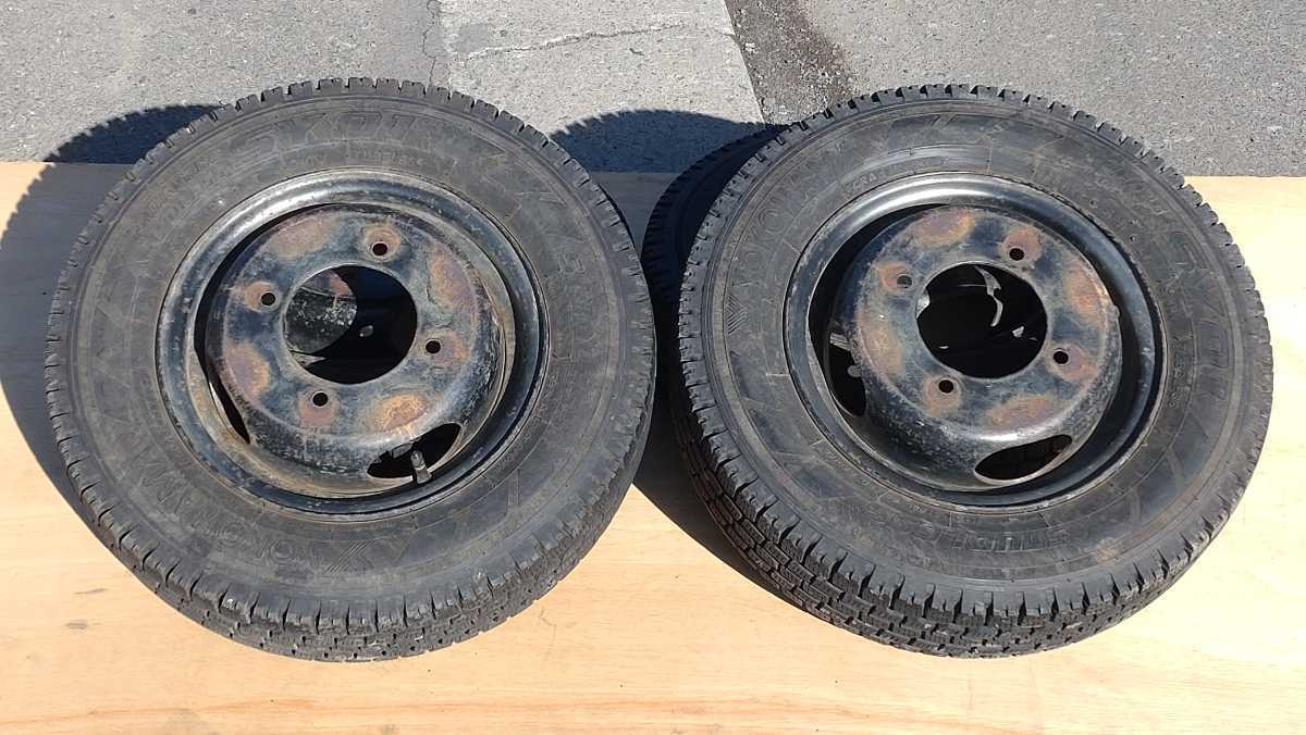 バネット ボンゴ ホイール スタッドレスタイヤ付き 175R14 145R12 6P 
