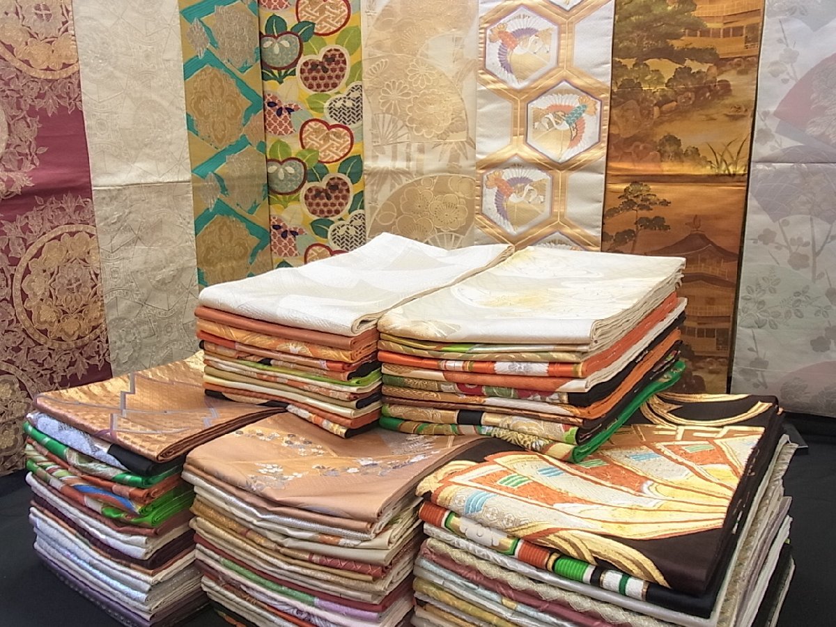 【人気，低価】 着物屋こころ 袋帯 まとめて100点 全て正絹 品あり 鶴 鳳凰 風景 宝相華 作家物 金銀糸 など hi389(仕立て上がり)｜売買されたオークション情報、yahooの商品情報をアーカイブ公開 - オークファ 仕立て上がり
