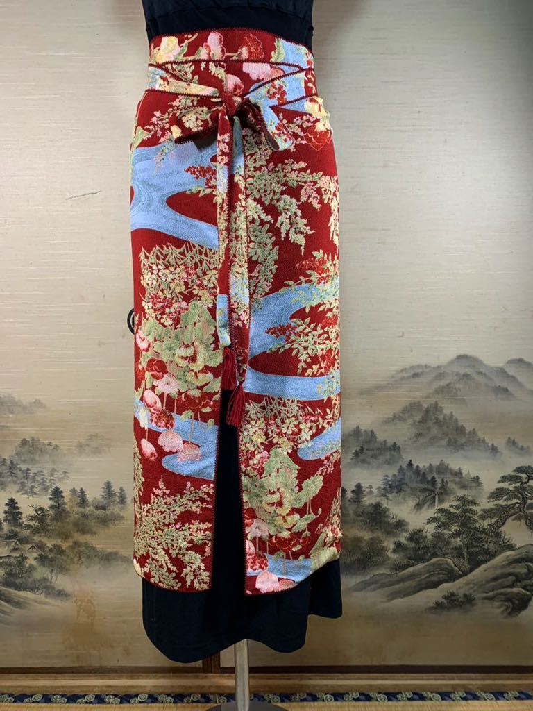 カネコイサオ ◇kaneko isao カネコイサオ 花柄ワンピース ◇ ブラウン ポリエステル