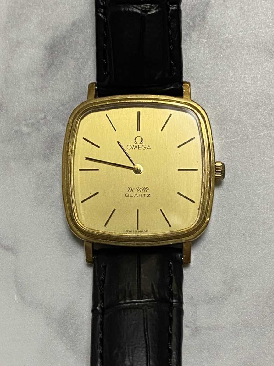 ケースのみ　ジャンク品　OMEGA DE VILLE クオーツ ジャンク品 OMEGA オメガ 時計 DE VILLE デビル クオーツ QZ メンズ
