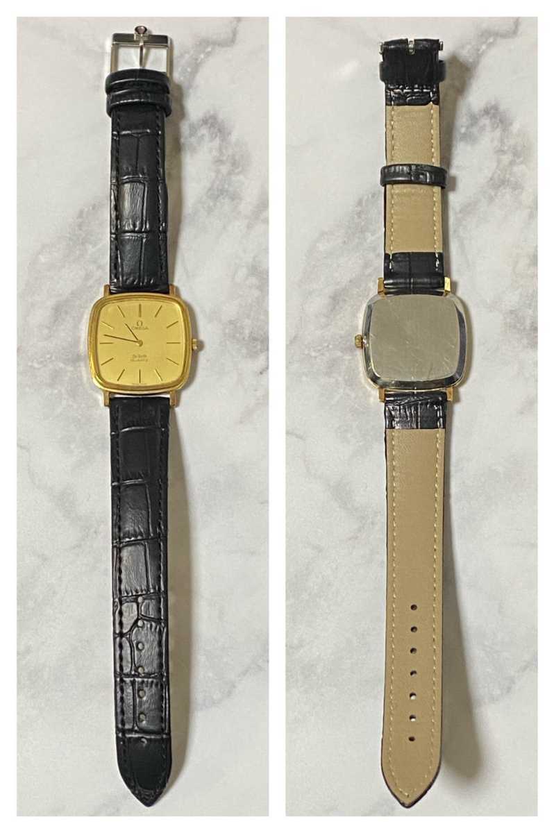 ジャンク品 OMEGA オメガ 時計 DE VILLE デビル クオーツ QZ メンズ