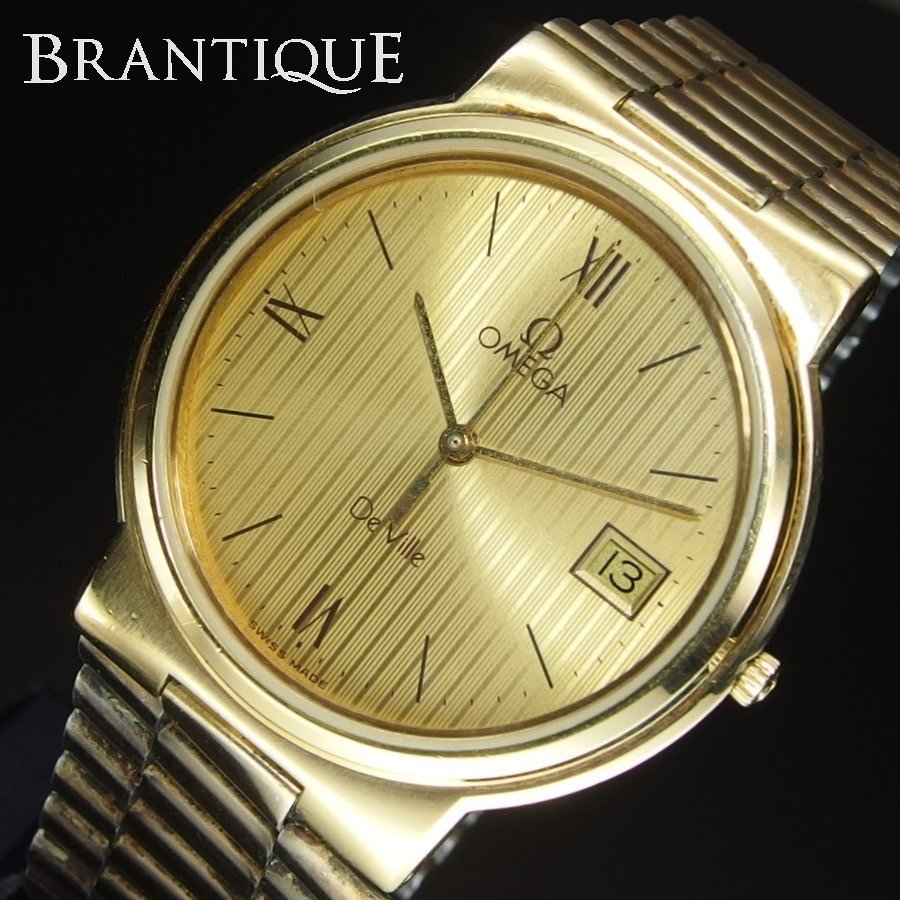 OMEGA オメガ DeVille デビル GP オール ゴールドカラー 文字盤 3針 