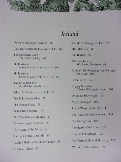 5114 洋書☆Folk Songs of England， Ireland， Scotland & Wales