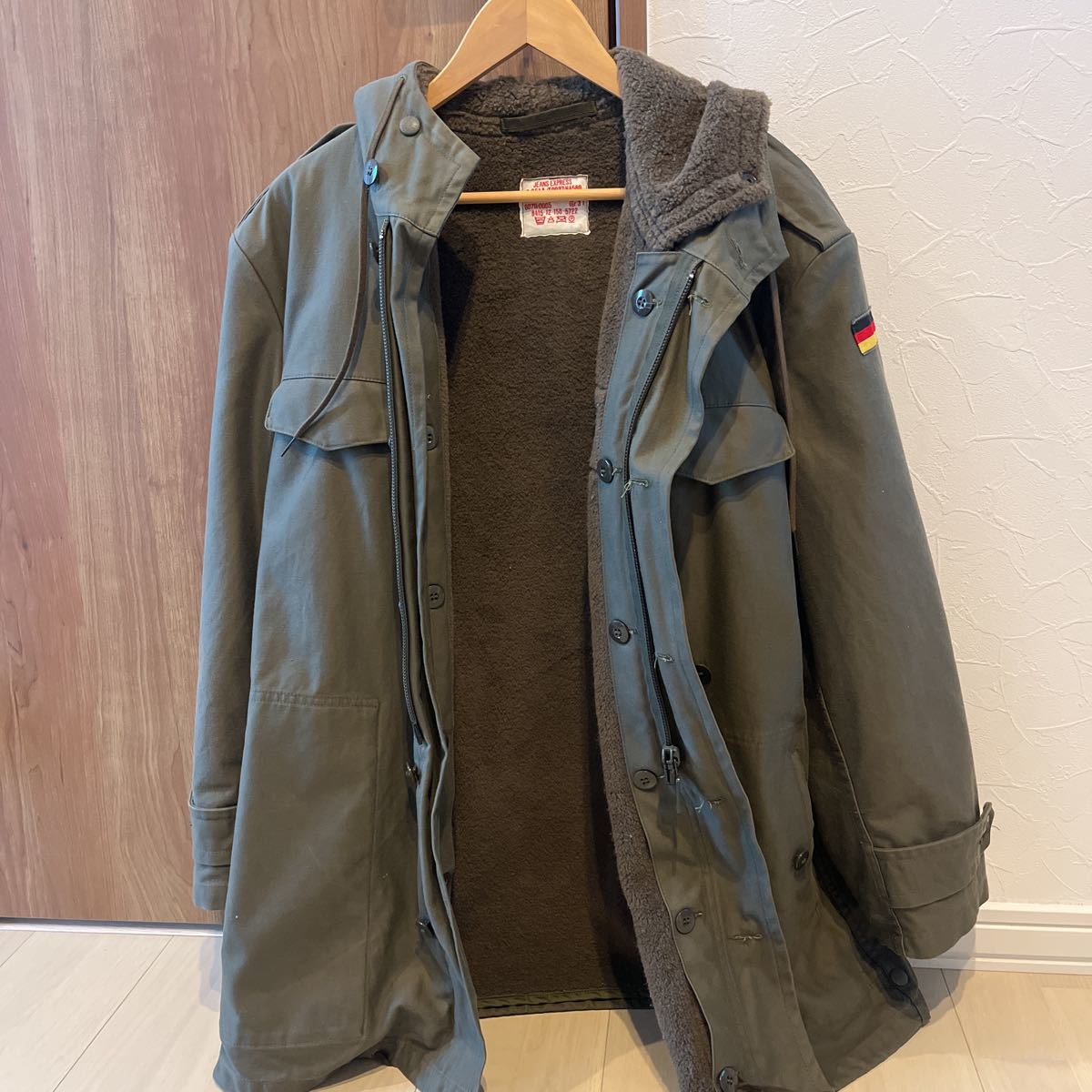 80s ドイツ軍 モッズコート JEAN EXPRESS インナー付き OPTIジップ 