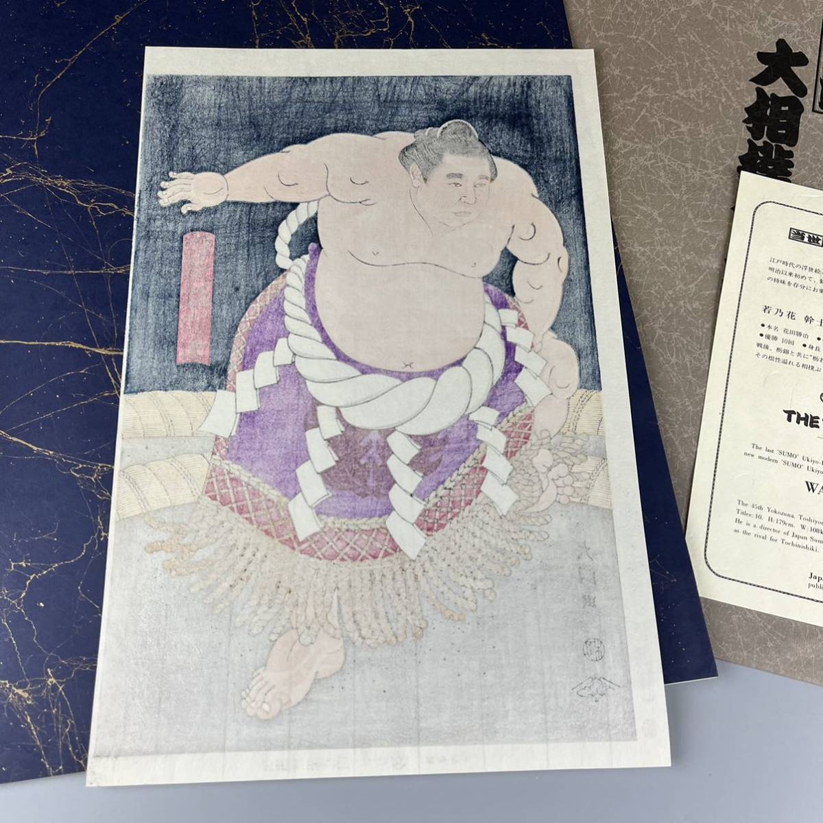 若乃花 当世大相撲錦絵 限定版 日本相撲協会 京都版画院 木下大門 画