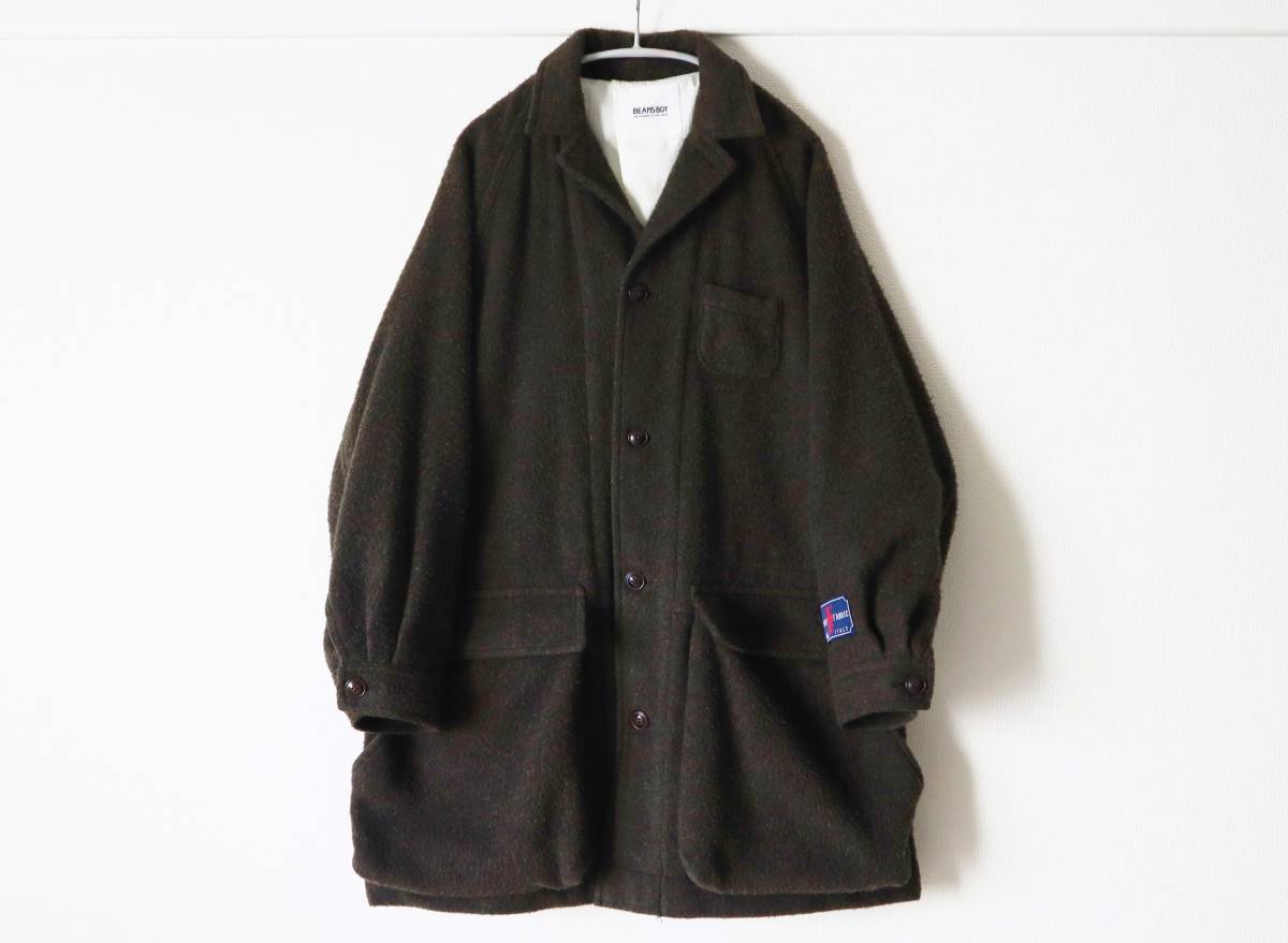 BEAMS BOY ビームスボーイ ナッピングワークオーバーコート ロング 