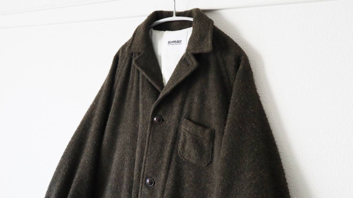 BEAMS BOY ビームスボーイ ナッピングワークオーバーコート ロング 
