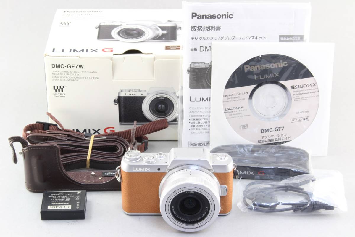 B (並品) Panasonic パナソニック LUMIX DMC-GF7 ブラウン 12-32mm 